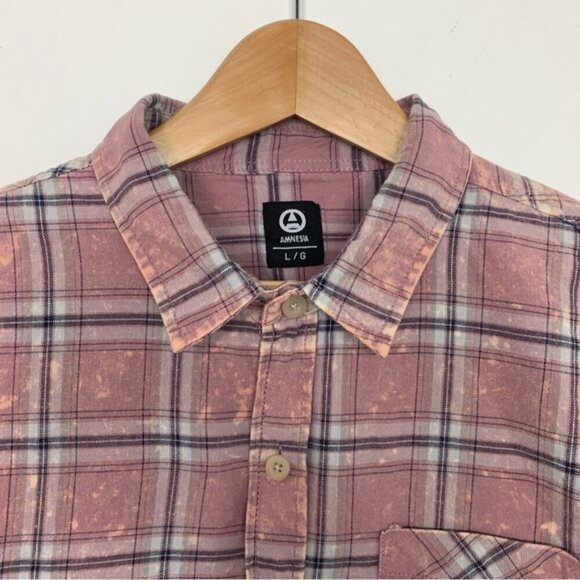 Amnesia Distressed Plaid Shirt - Picture 4 of 8
